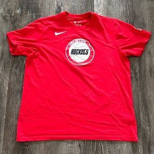 Mens Red Nike Houston Rockets NBA Shirt
